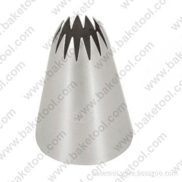 stainless steel pastry nozzles,closed star pastry nozzles,cake tools,piping nozzles,cake tips